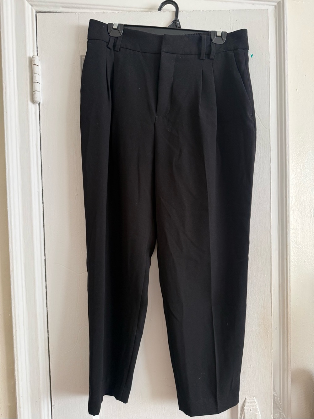 Zara Black Straight-Leg Pants
